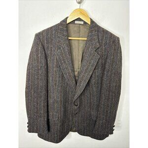 Harris Tweed Men 42 R Brown  Blazer Sports Coat Wool  Scottish Leishman